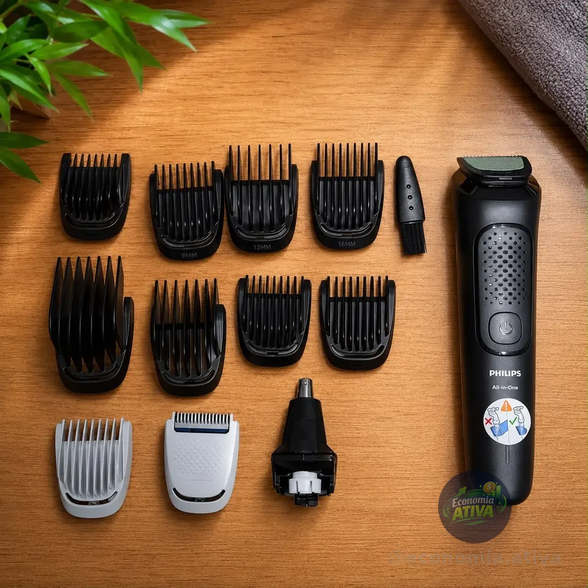 Multigroom Philips inclui 12 acessórios