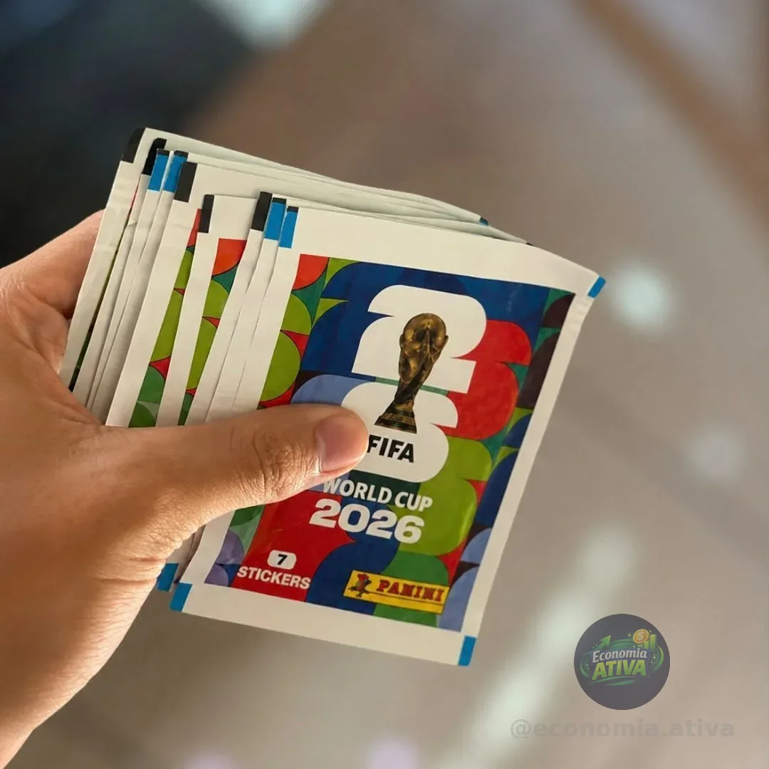Kit 10 Envelopes Copa Do Mundo 2026 70 figurinhas panini