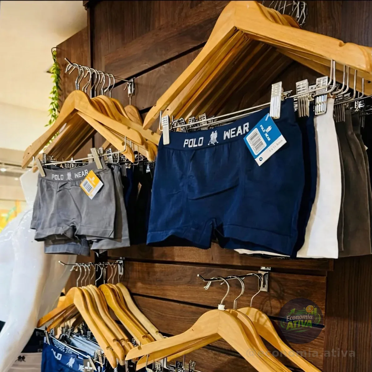 Kit 10 Cuecas Boxer Polo Wear Sortido