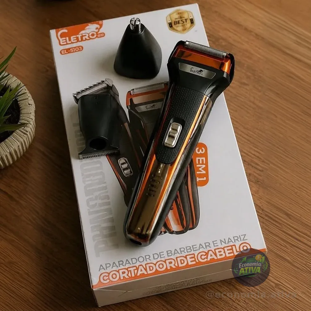 Maquina Barbear, aparelho De Barbear Eletrico Multifuncio Laranja 5v
