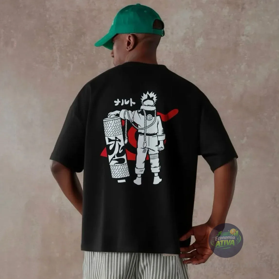 Camiseta Oversized Naruto (4 cores)