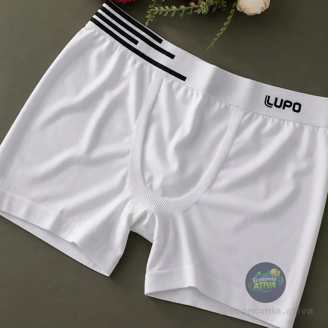 Kit 4 Cuecas Lupo Boxer Poliamida