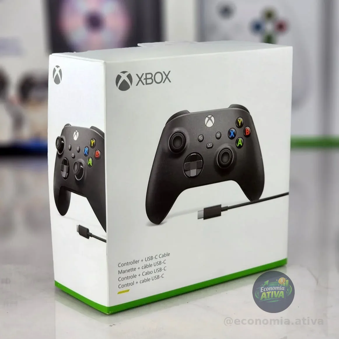 Controle Sem Fio Xbox Series + Cabo Usb