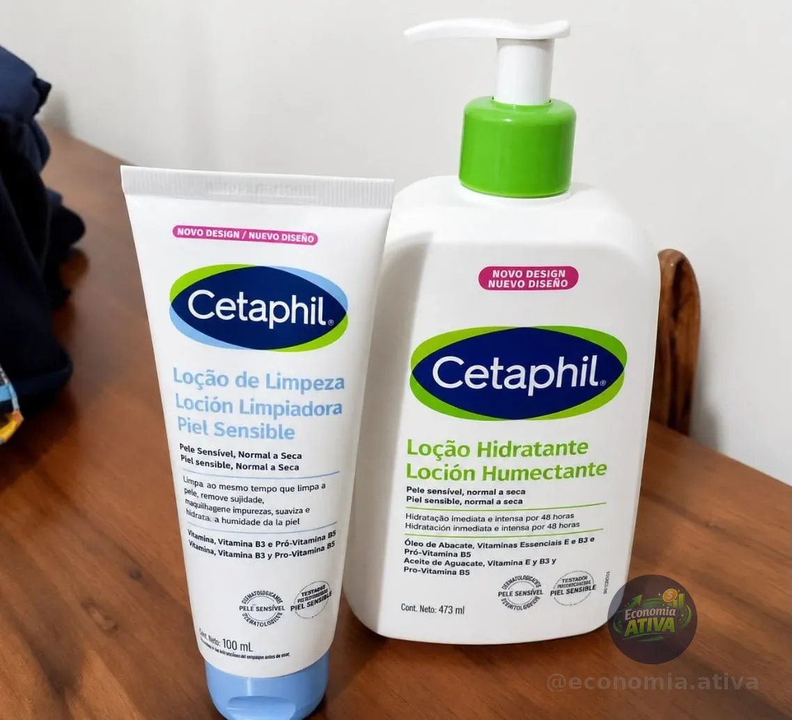 Kit Cetaphil Loção 473ml + Loção De Limpeza 100ml Sem Fragrância