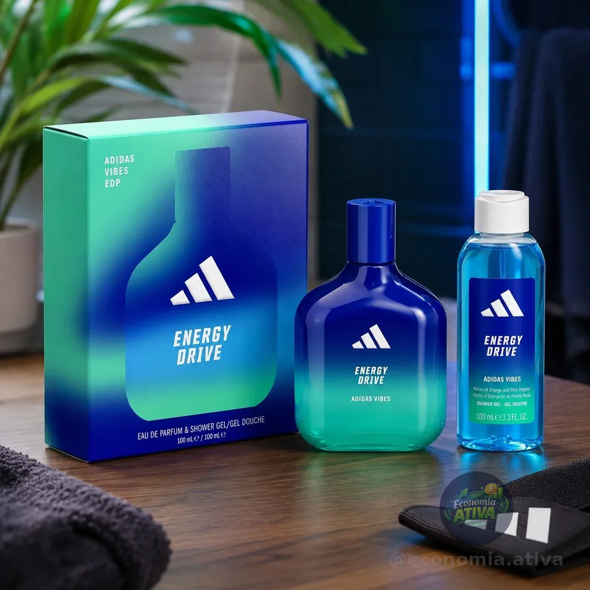 Perfume Masculino 100 Ml + Shower Gel 100 Ml adidas