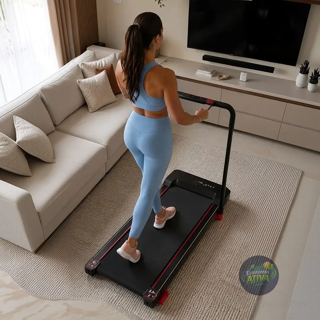 Esteira Elétrica Dobrável max 150 Kg
