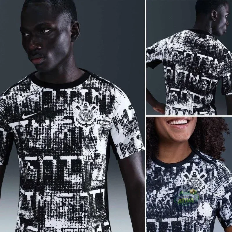 Camiseta Corinthians Nike 2026 Pré-Jogo