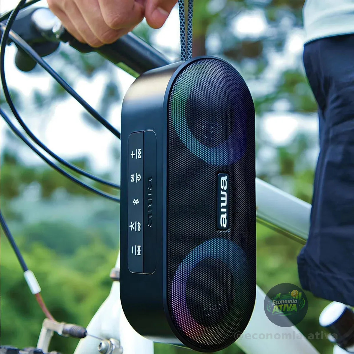 Caixa De Som Speaker Aiwa Aws-sp-01 Bluetooth