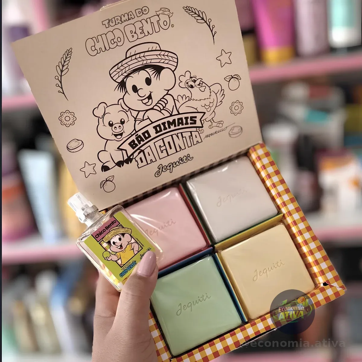 Kit Chico Bento Jequiti • Perfume 25ml • ⁠4 Sabonetes 80g
