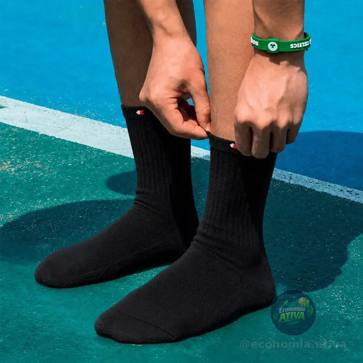 Kit 15 Pares Meias Sport Algodão Cano Médio Sandrini Confort Sortidos 39-43