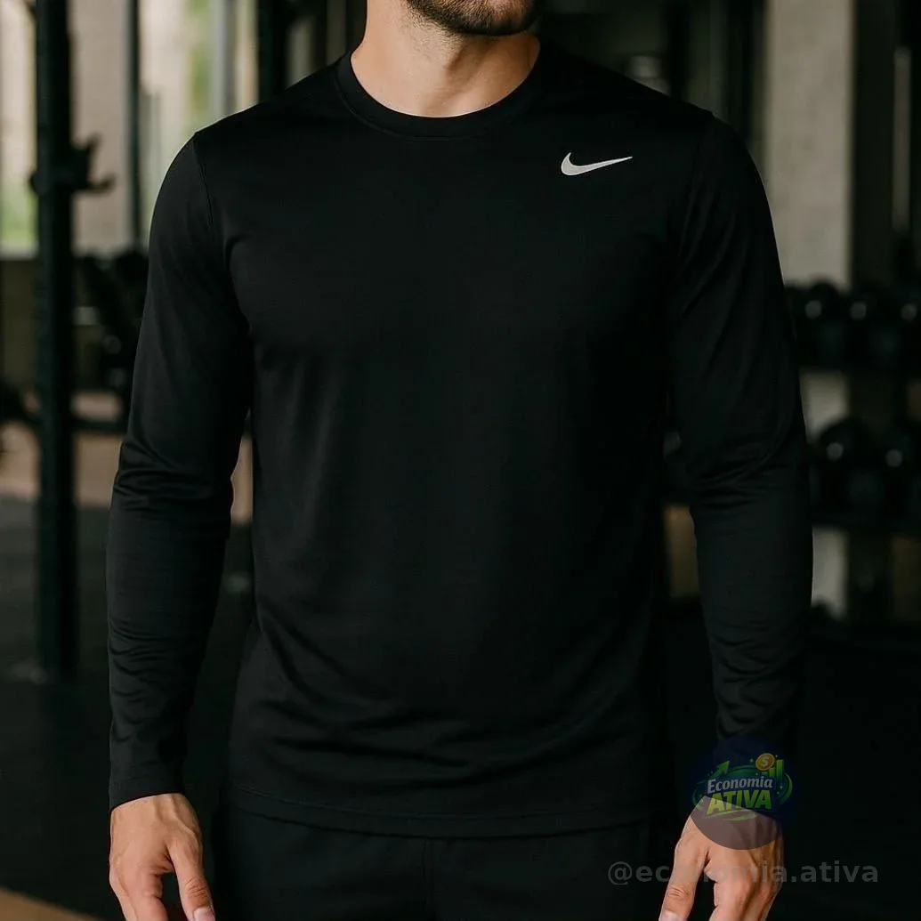 Camiseta Dri-FIT Nike Manga Longa Flex