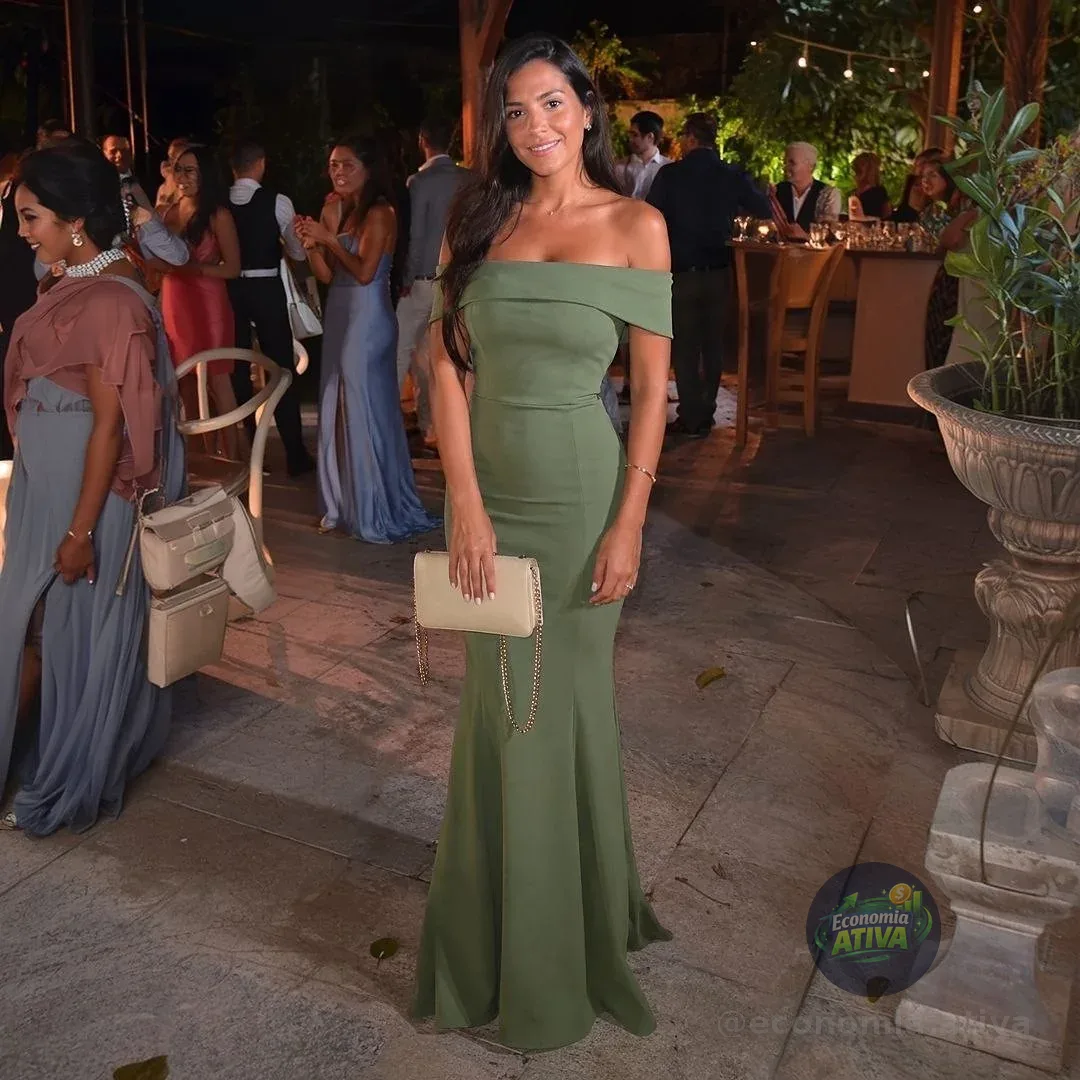 Vestido Longo Ombro a Ombro c/ Bojo (7 cores)