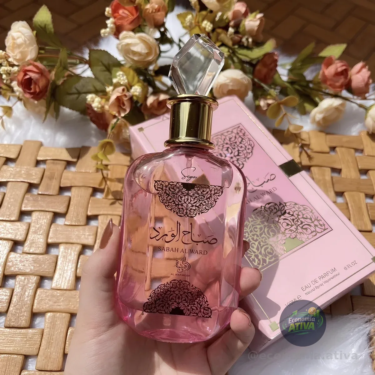 Perfume Árabe Sabah Al Ward Sugar Feminino 100ml