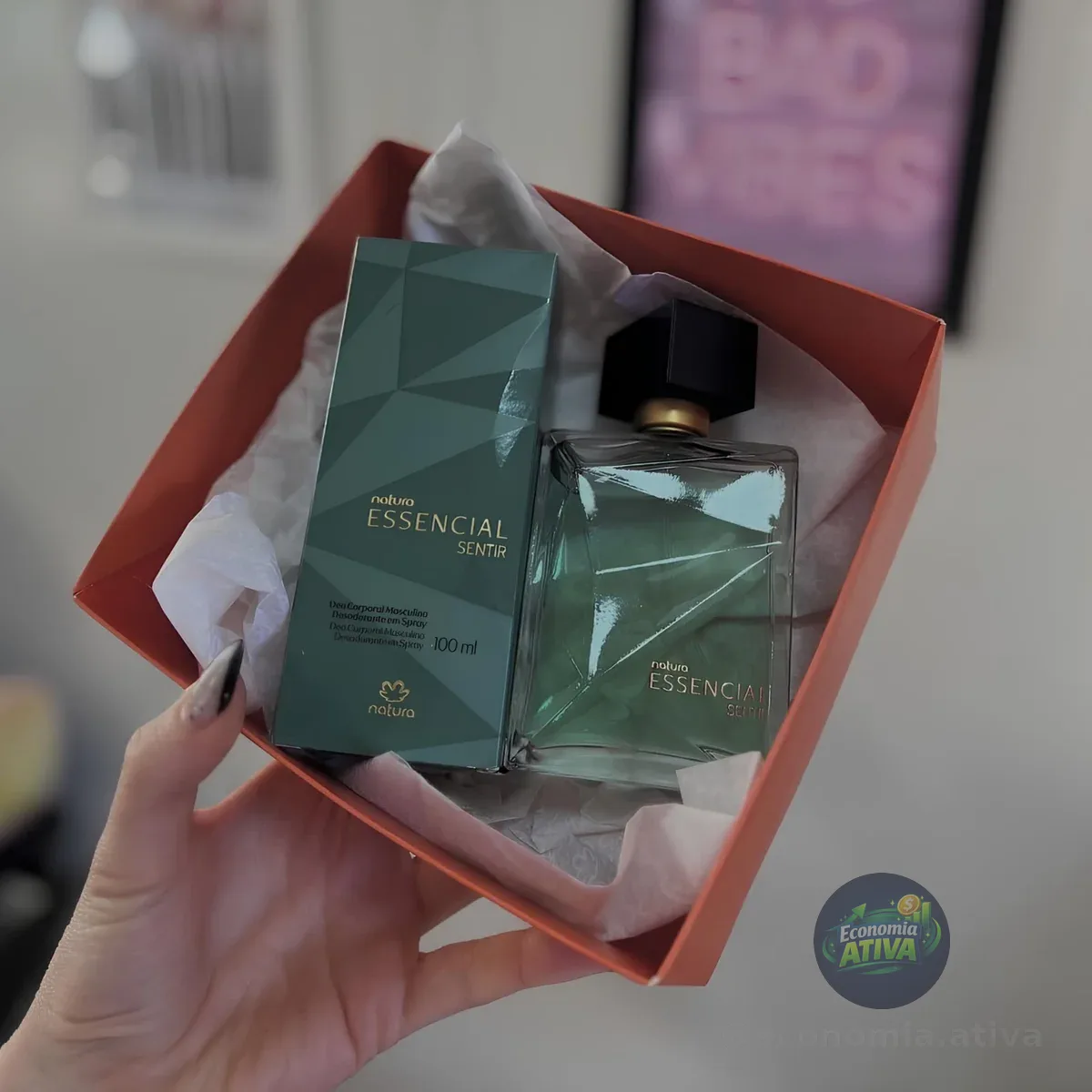 Kit Essencial Sentir Natura • Perfume 100ml • ⁠Body Spray 100ml