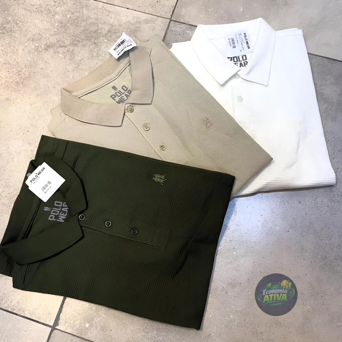Polo Texturizada Polo Wear (9 cores)