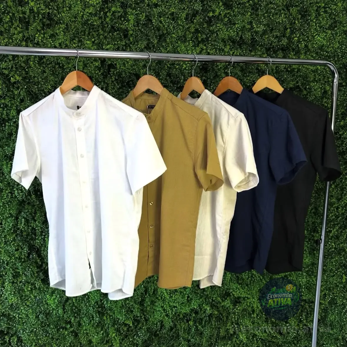 Camisa Social Gola Padre (4 cores)