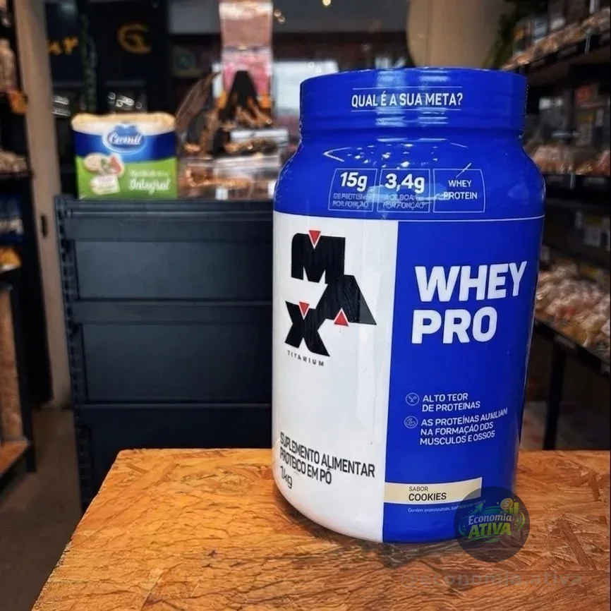 Whey Pro Max Titanium Protein 1kg Sabor Cookies Cookies