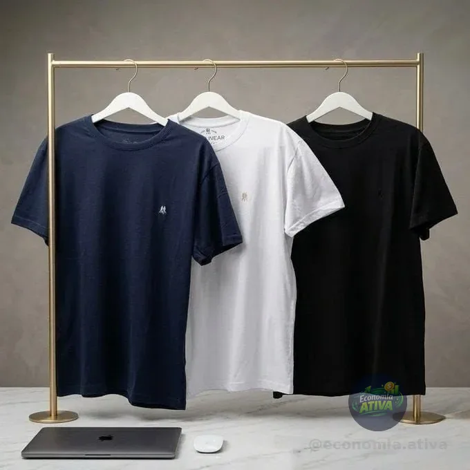 Kit 3 Camisetas Polo Wear