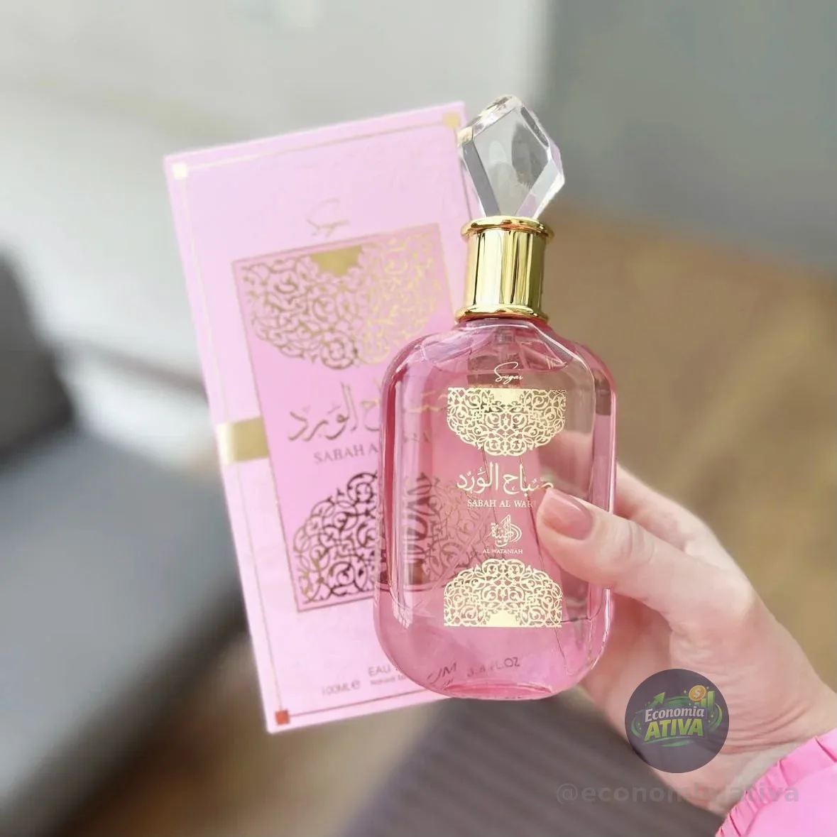 Perfume Árabe Sabah Al Ward Sugar Feminino 100ml