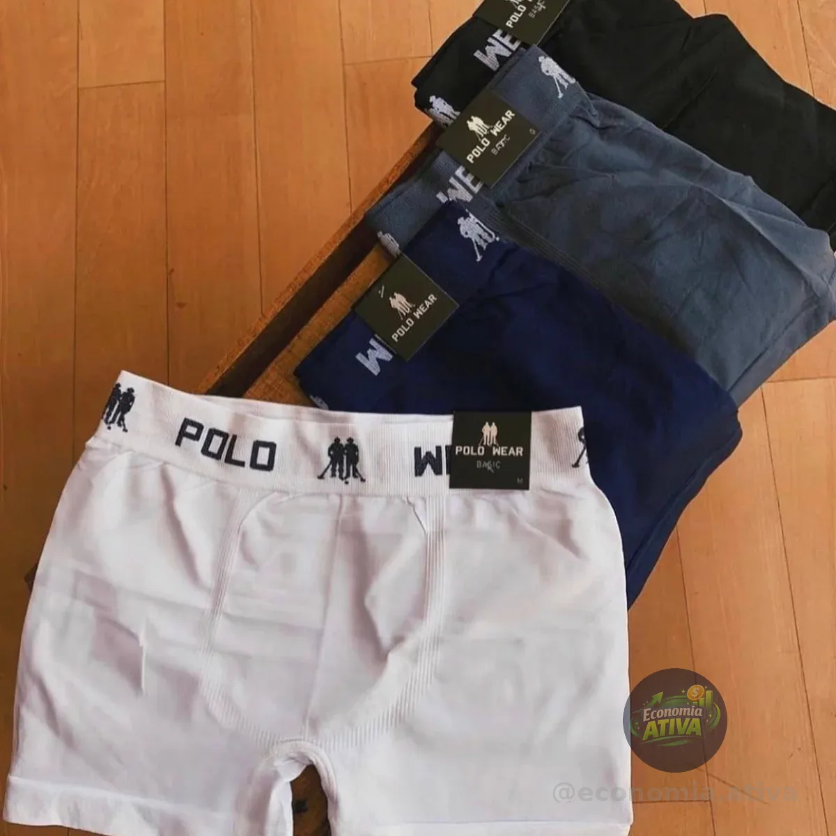 Kit 10 Cuecas Boxer Lisa Polo Wear