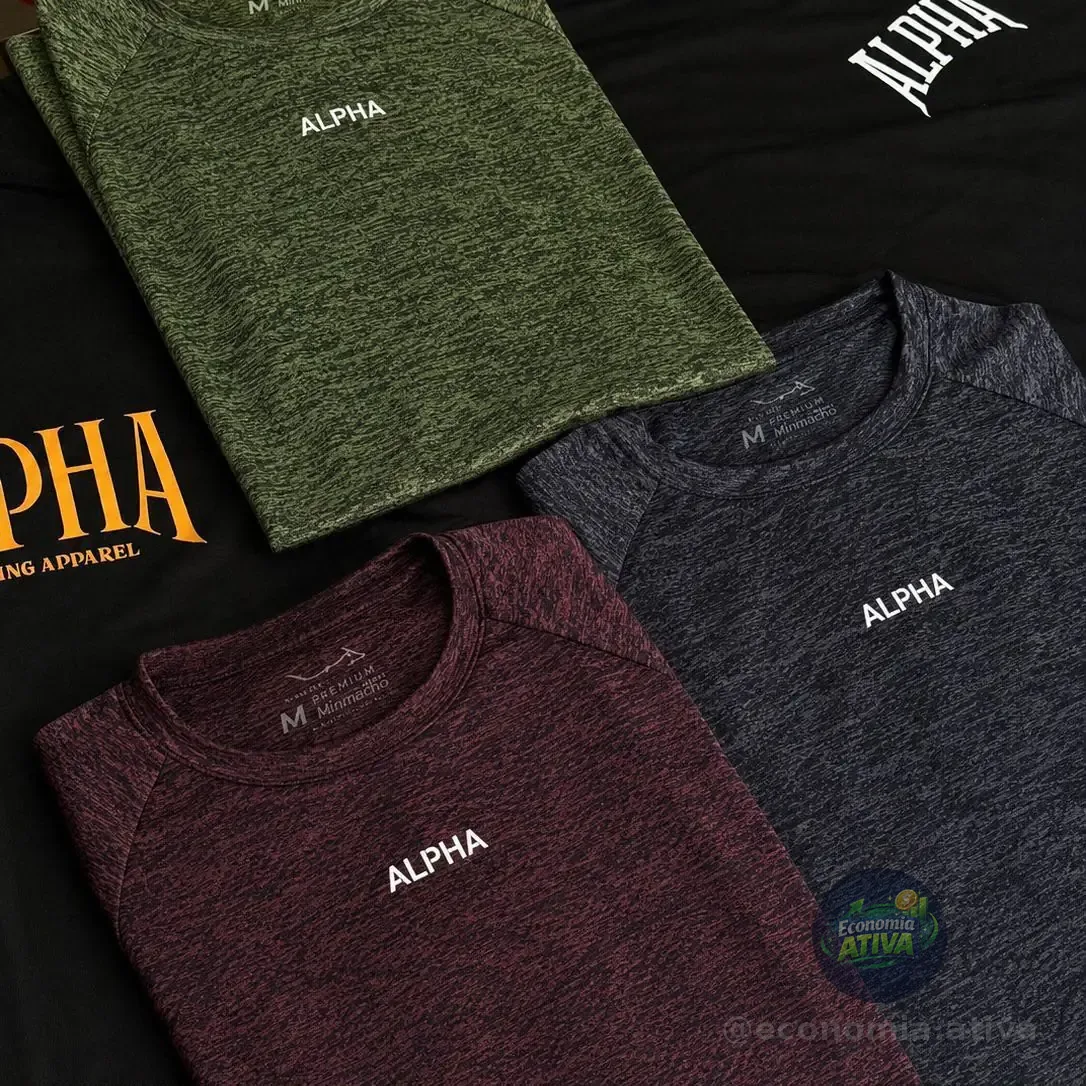 Kit 2 Camisetas Dry Alpha Masculina