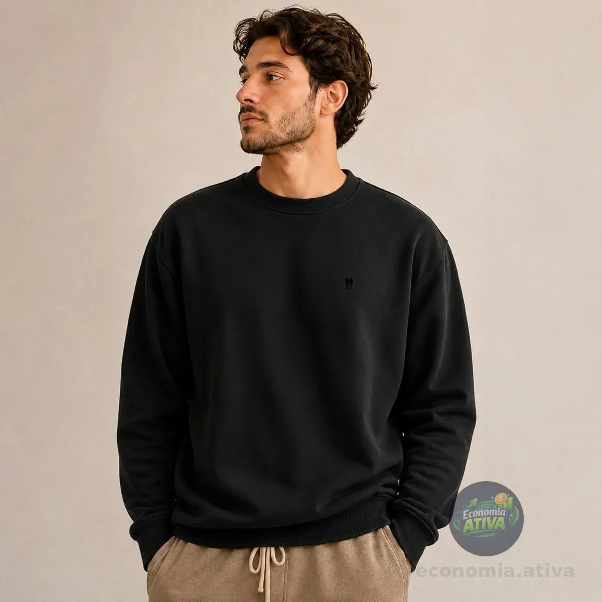 Moletom Polo Wear Gola Careca