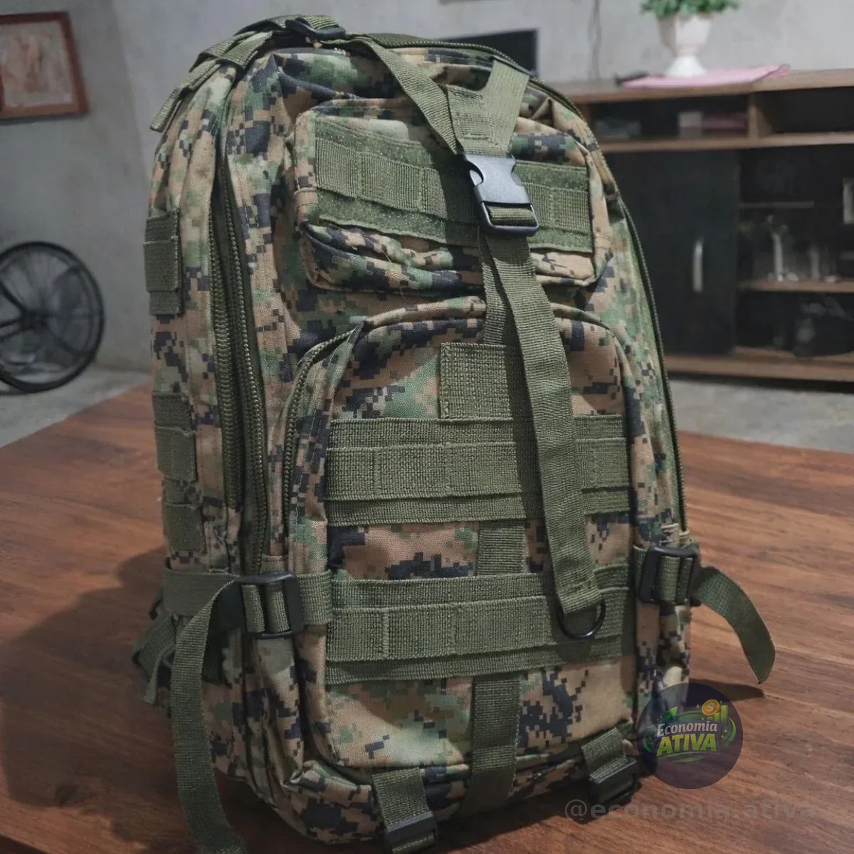 Mochila Tatica Militar Reforçada Viagem 30l Camuflada