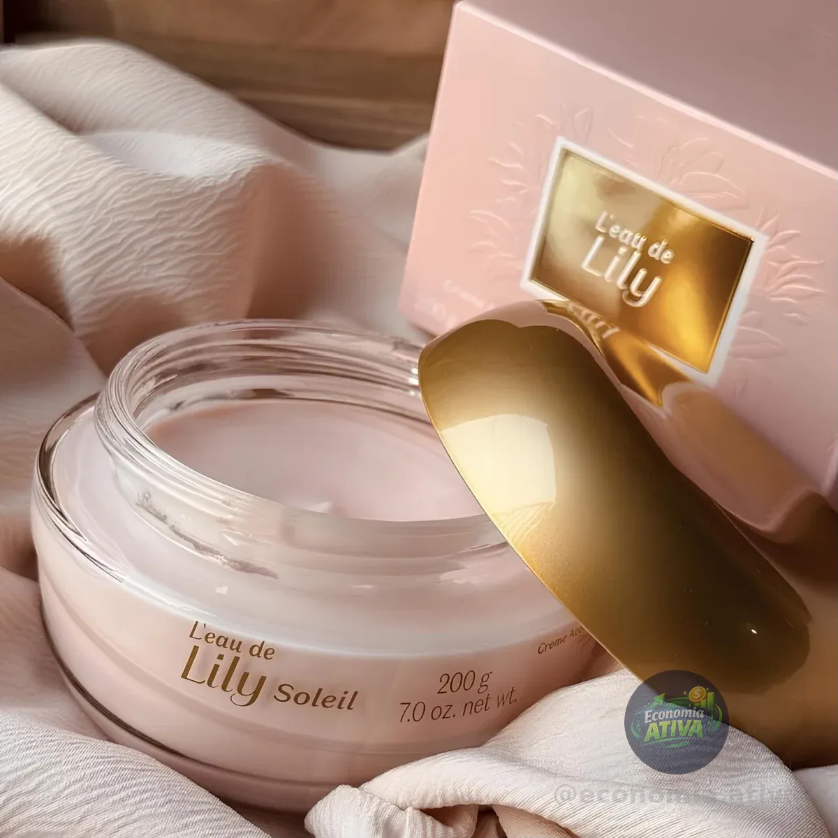 Creme Acetinado Leau De Lily Soleil Floral 200g