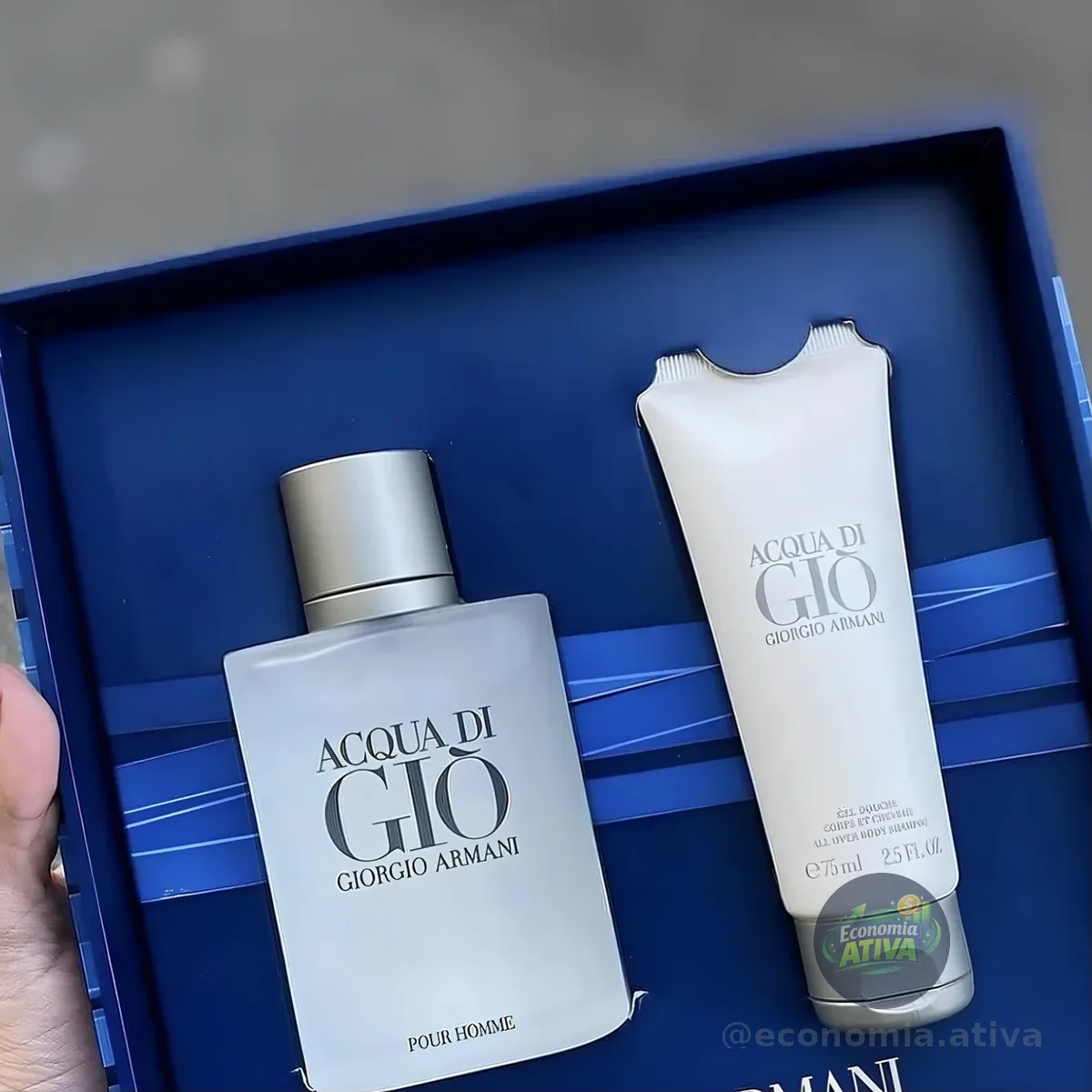 Armani Acqua Di Gio Masculino EDT 100ml + Shower Gel 75ml
