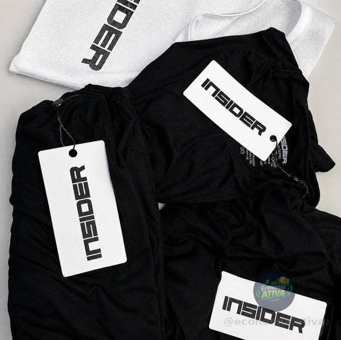 Kit 3 Camisetas  Light T-shirt Insider Preto G