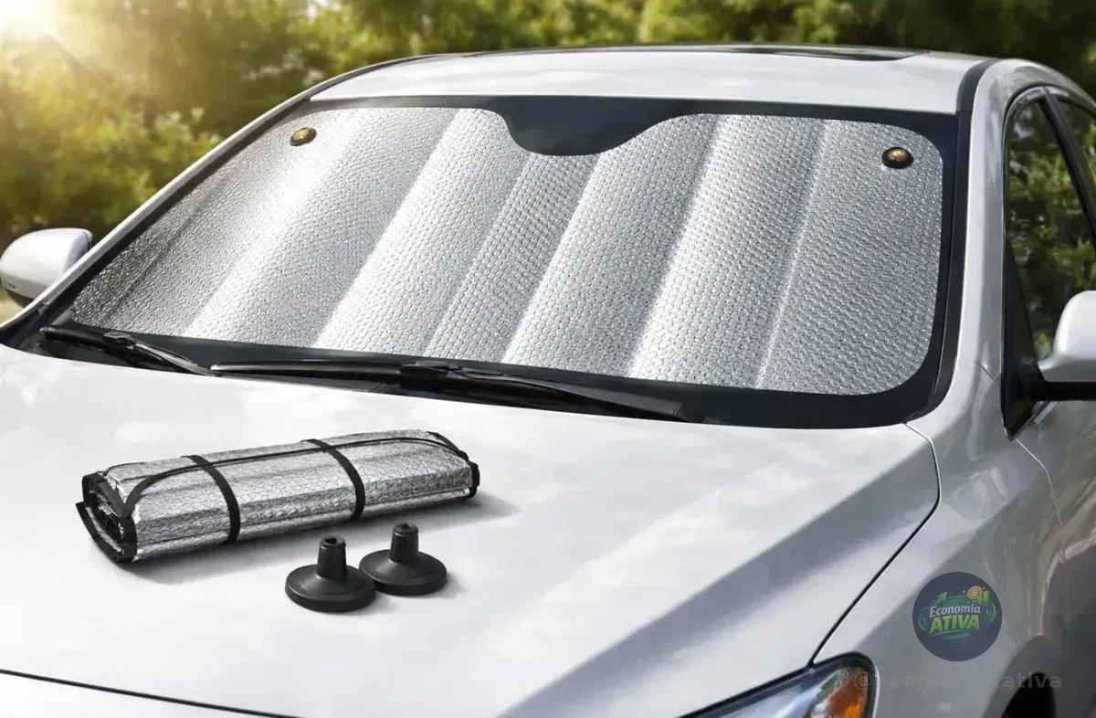 Protetor Solar Parabrisa Quebra Sol Proteção Uv Painel Carro