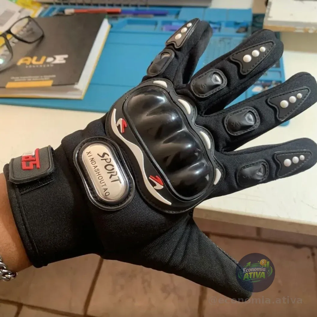 Par Luva Motoqueiro (3 cores)