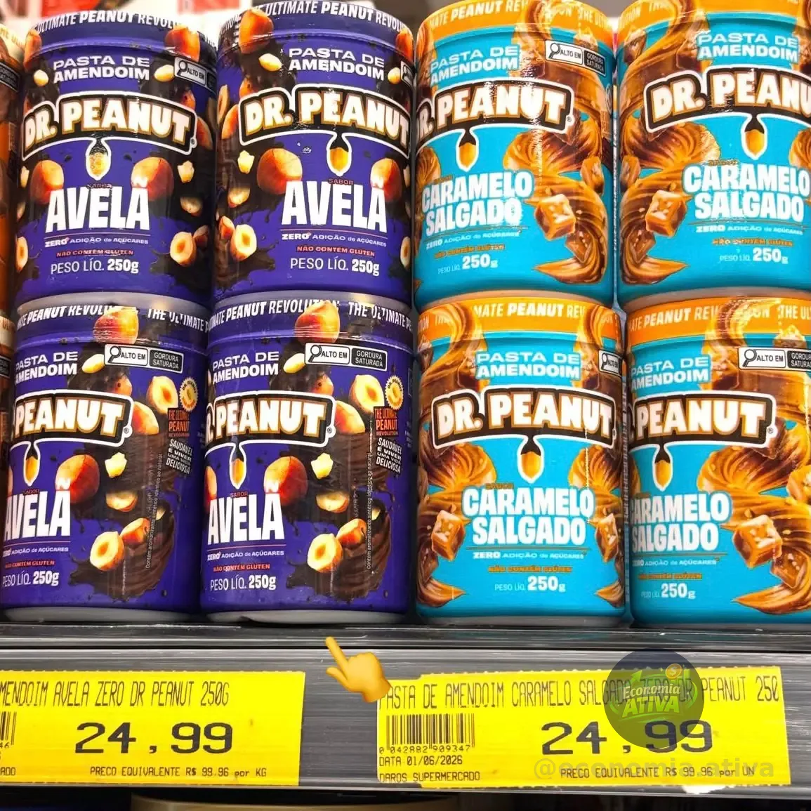 Dr. Peanut Pasta De Amendoim Avelã 250g
