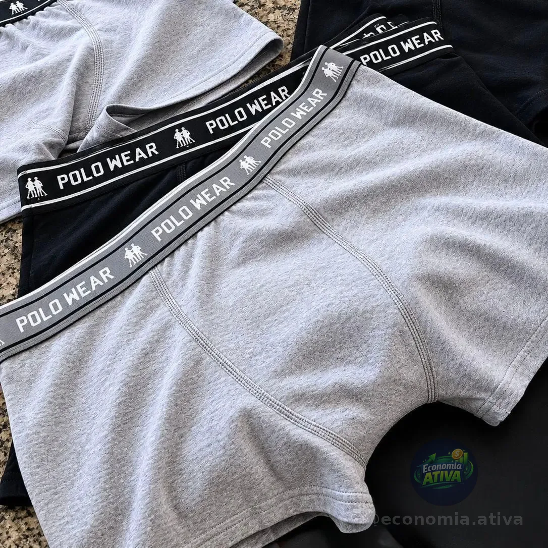 Kit 10 Cuecas Algodão Polo Wear