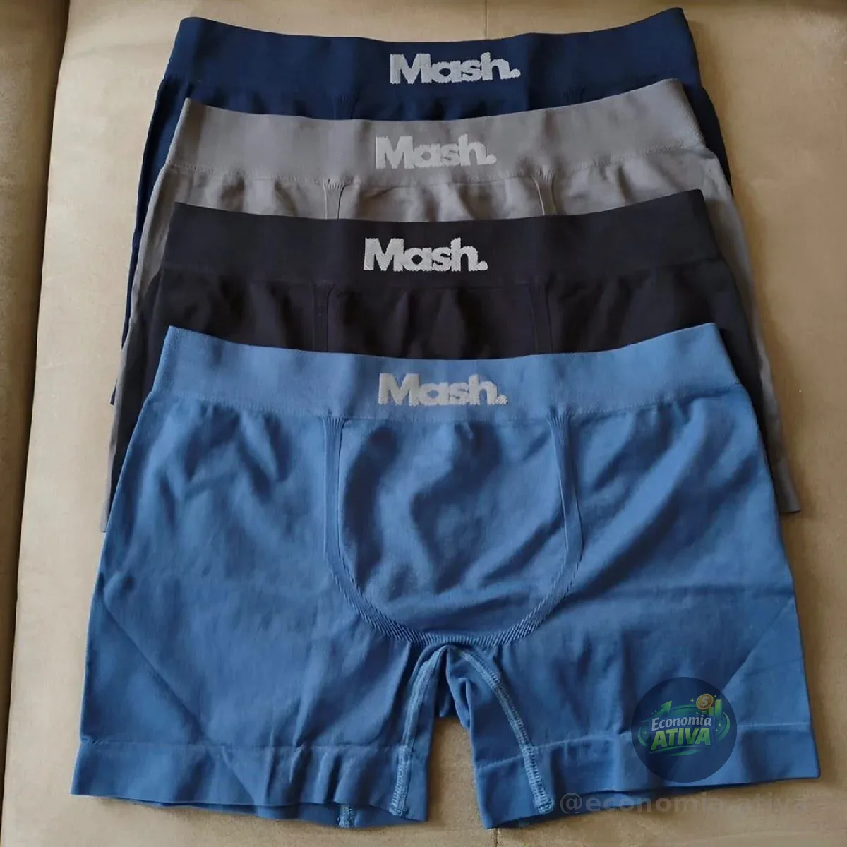 Kit 4 Mash Cuecas Boxer Microfibra