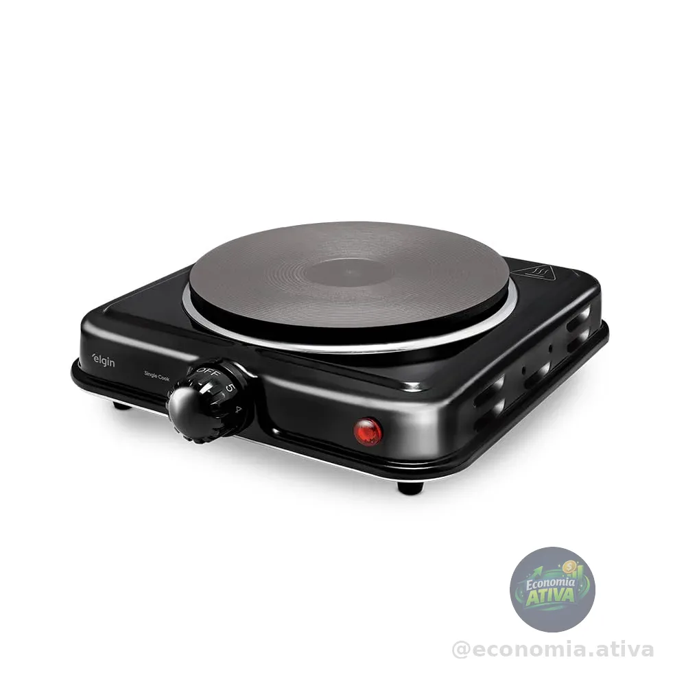 Fogão Elétrico Portátil Cooktop Elgin Single Cook 1 Boca - 220V