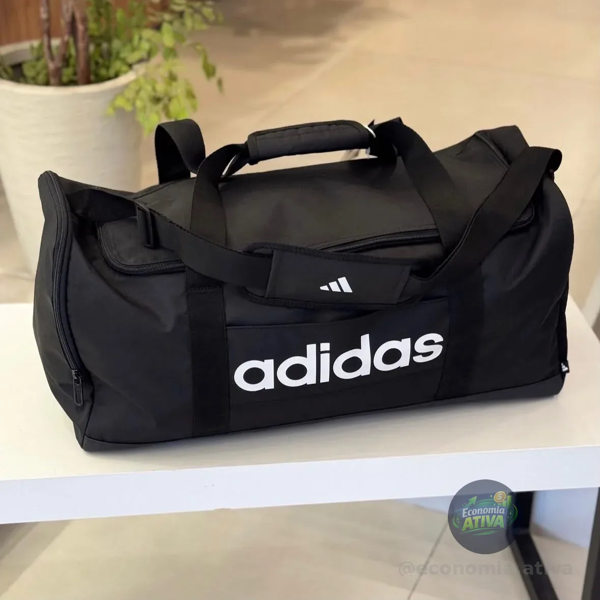 Mala Duffel Pequena Linear Adidas