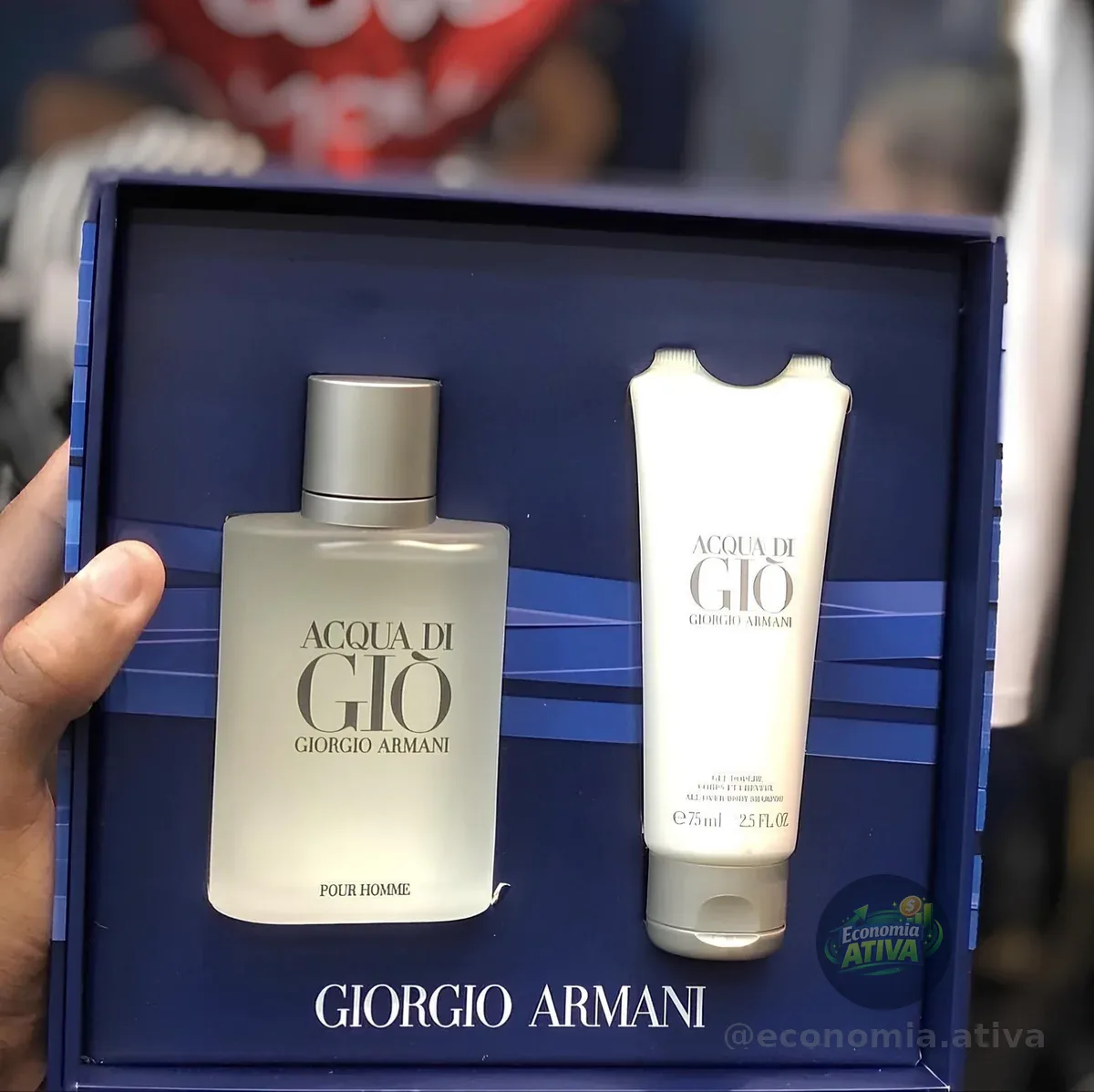 Kit Presente Armani Acqua di Gio - Perfume EDT 100ml - Shower Gel 100ml