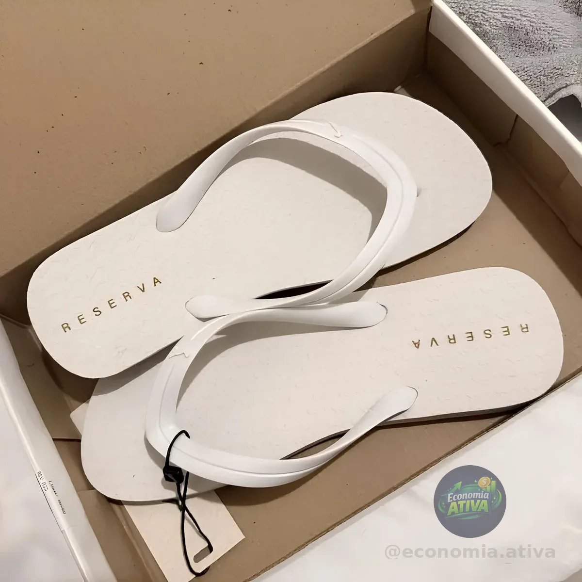 Chinelo Reserva Masculino Leve Tiras