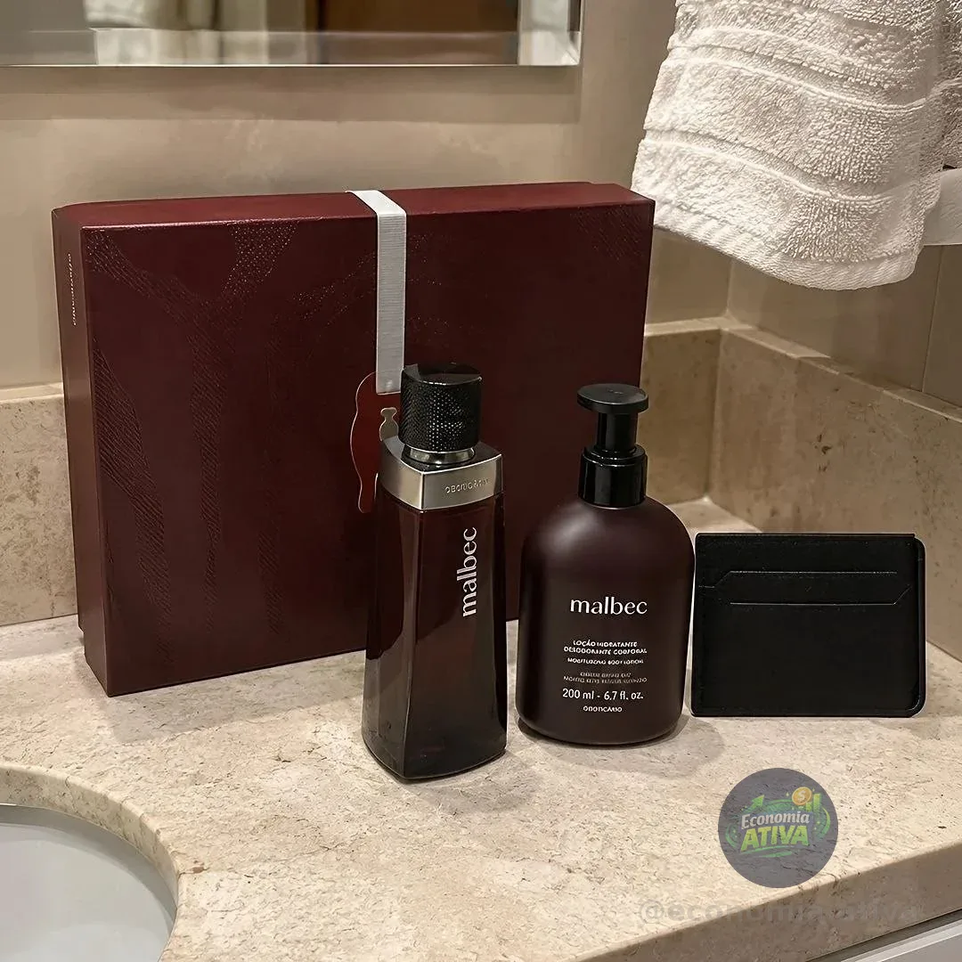 O Boticário Malbec Kit Presente 3 Itens
