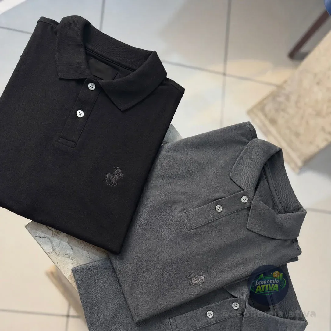 Kit 2 Camisa Polo Piquet