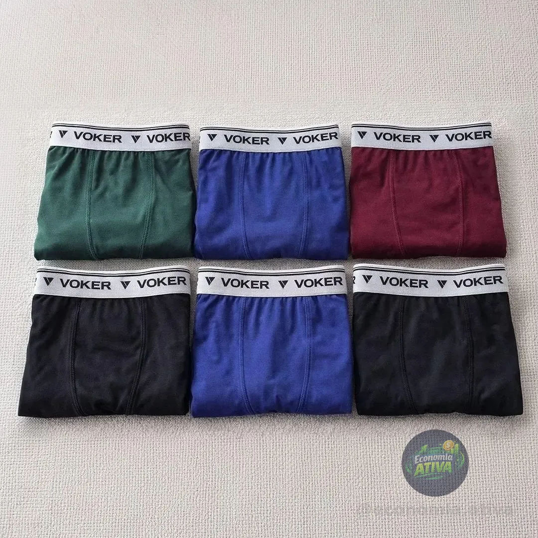 Kit 10 Cuecas Box Boxer Voker