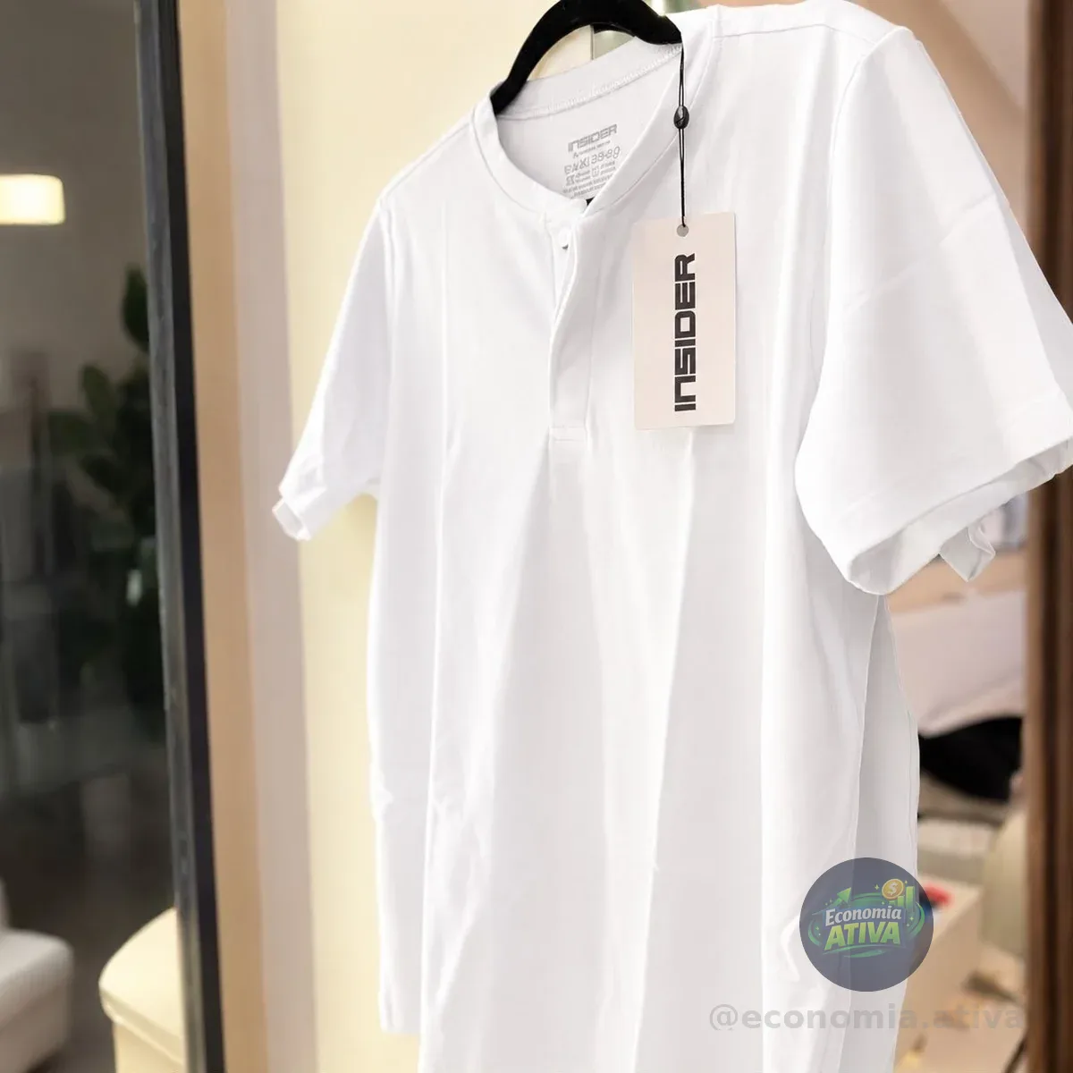 Camiseta Henley Core Masculino