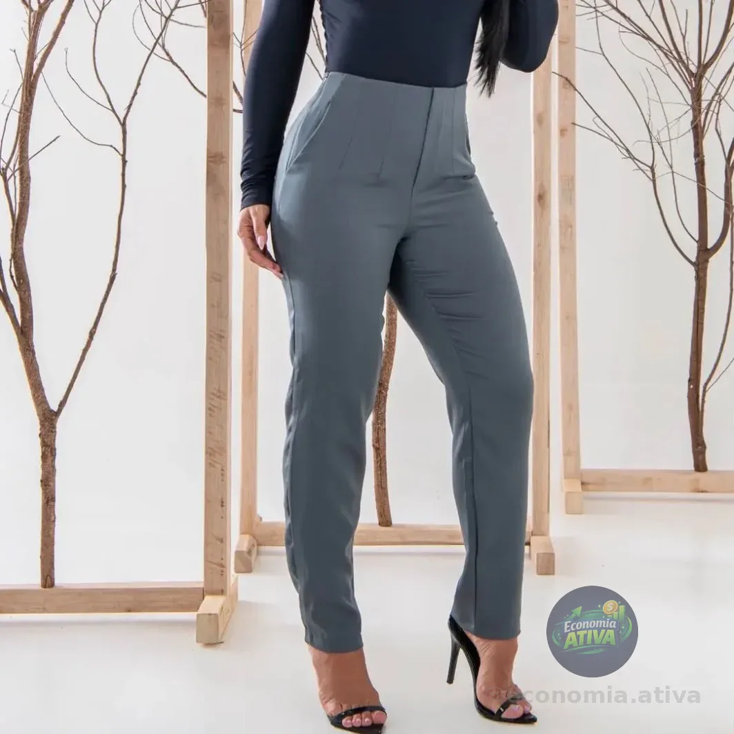 Calça Alfaiataria Cintura Alta (5 cores)