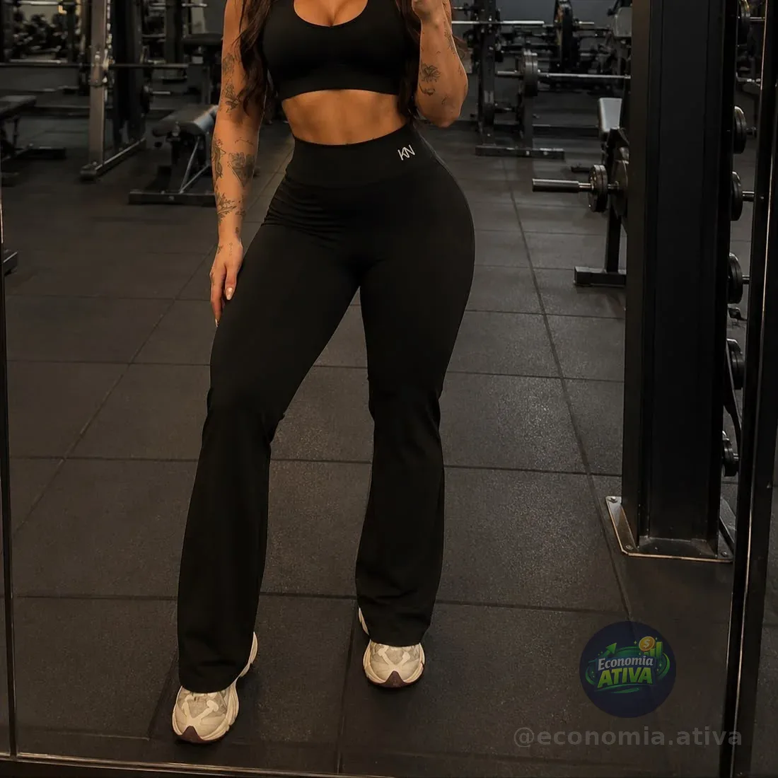 Calça Legging Flare Bailarina (2 cores)