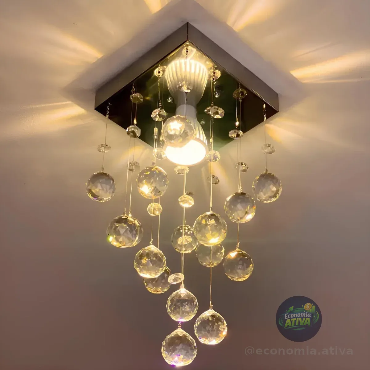 Lustre de Cristal Luxo