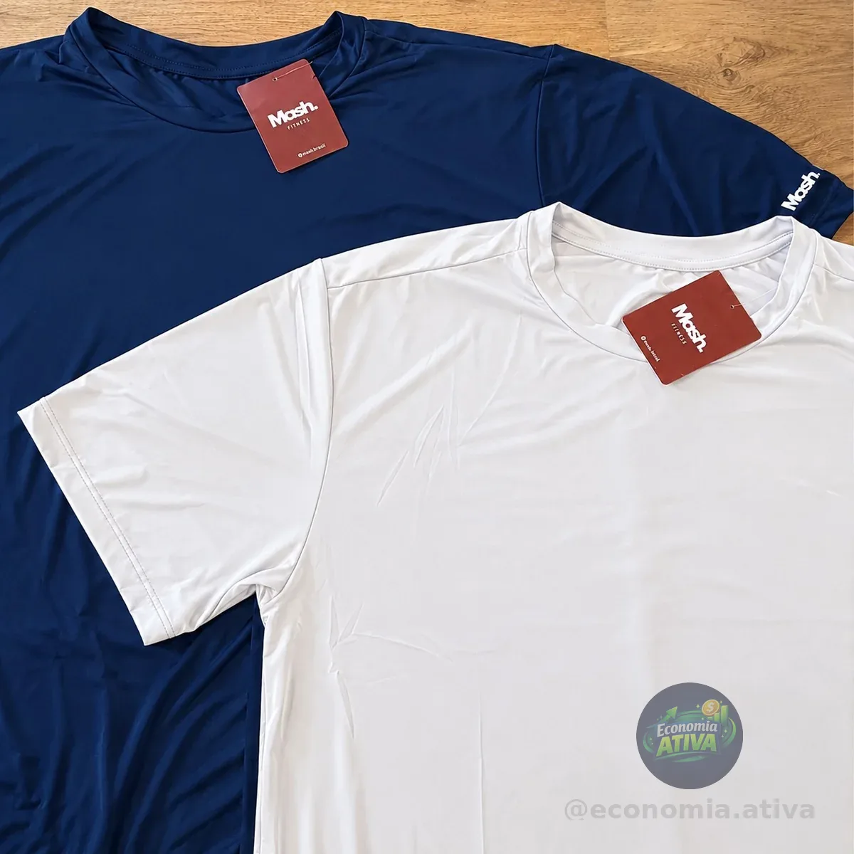 Kit 2 Camisetas Básicas Manga Curta Masculina Mash Br00/az03 Lisa G