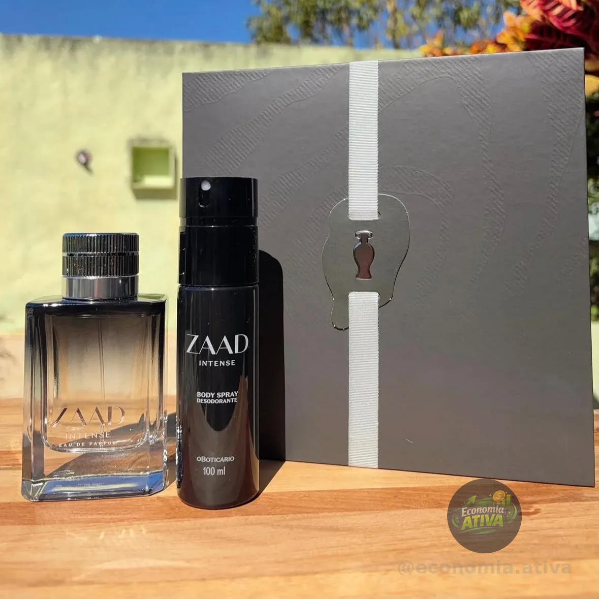 Kit Zaad Intense O Boticário • Perfume 95ml • ⁠Body Spray 100ml