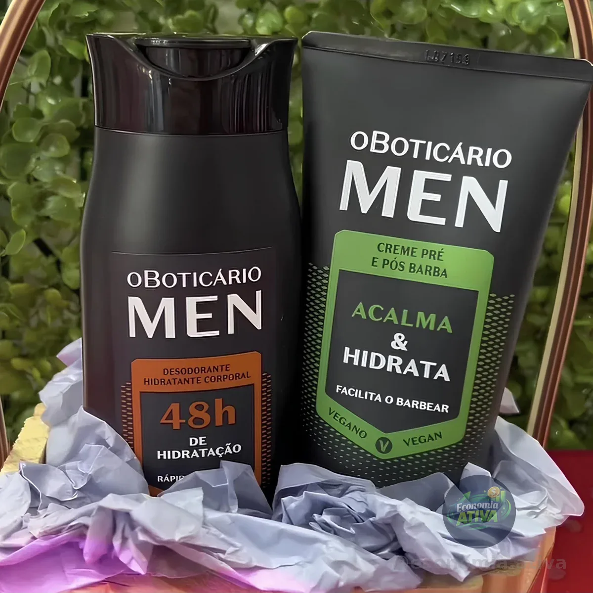 Combo Men Sport • Creme Pré E Pós-barba 150g • ⁠Loção Corporal 200ml