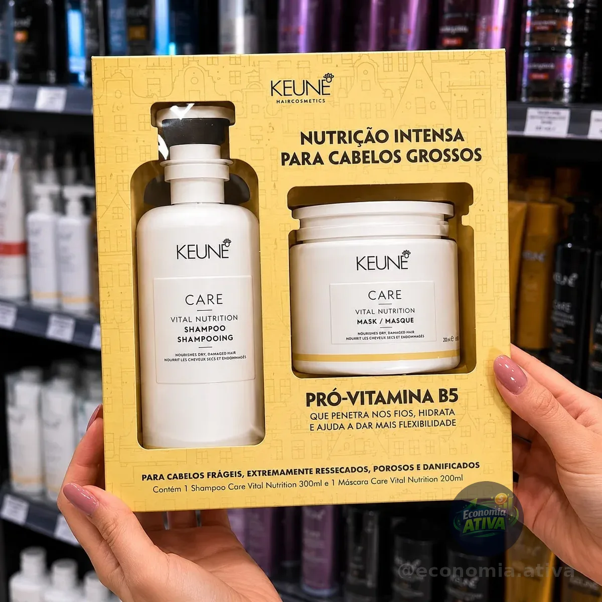 Kit Keune Nutrição Care Vital Shampoo 300ml + Máscara 200ml